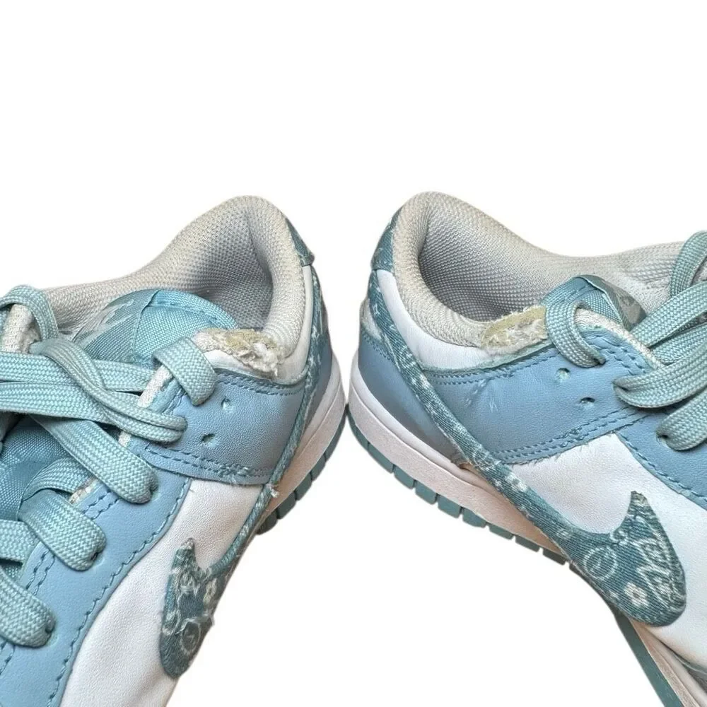 Nike Dunk Low Paisley Pack Women’s Size 9 Blue White DH4401-101 US Sneakers